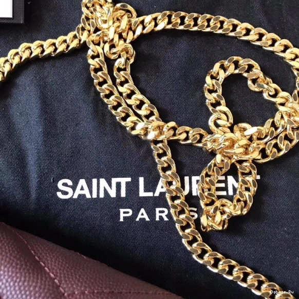 MATELASSÉ YSL CASSANDRE WALLET CHAIN 0723